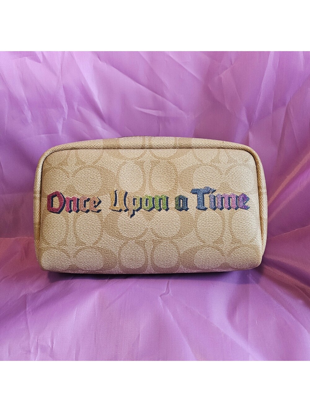 Disney x Coach - Small Boxy Cosmetic Case - C1489 - EUC